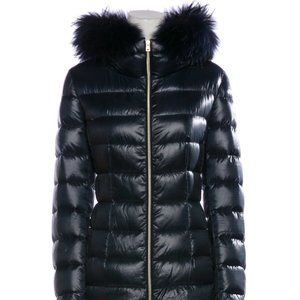Herno XL Down-Filled Lightweight Fur Trim Puffer Jacket